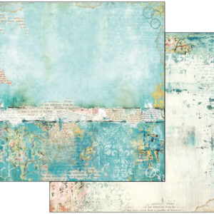 Stamperia Wonderland turquoise texture