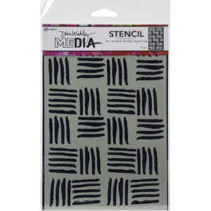 Dina Wakley Media Stencils - Cross Hatch