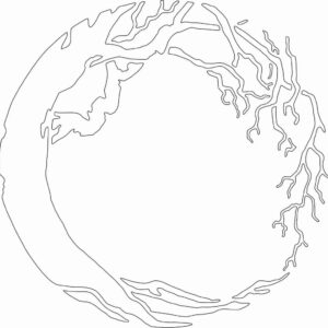Card-io Round Tree Majemask Stensil