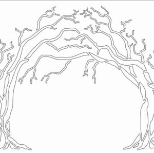 Card-io Tree Arch - 6" x 8" Majemask Stensil