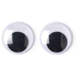 Cousin DIY Paste-On Wiggle Eyes 30mm 2/Pkg Sort