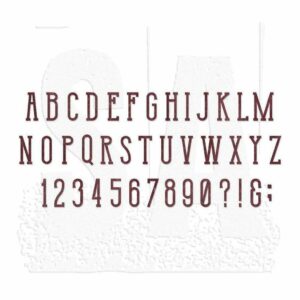 Sizzix Bigz XL Dies: Broadway Alphabet, Tim Holtz