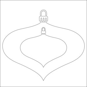 Card-io Vintage Bauble MajeMask Stencil
