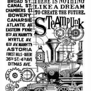 Stamperia Soft Mold Steampunk Train