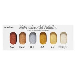 Akvarellsett metallic pastell