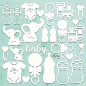 Mintay Chipboard - Baby set