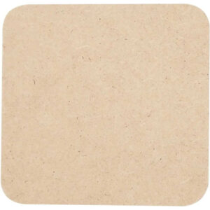 Brikke - 1 stk 10x10 cm, 3 mm, Mdf