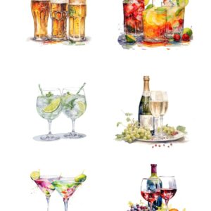 Reprint - Drinks A4 200 gsm, Klippeark