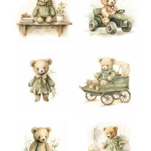 Reprint - Bear, A4 200 gsm, Klippeark