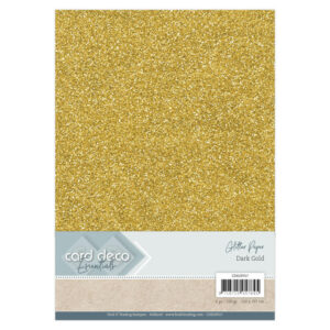Glitter kartong A4 Dark Gold