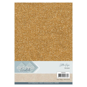 Glitter kartong A4 Bronze