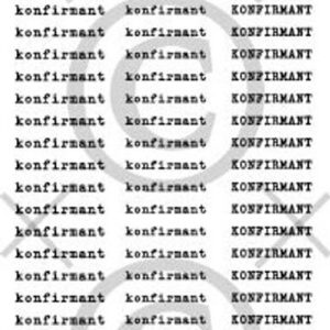 Papirdesign Klistremerke - Konfirmant 8, Hvit