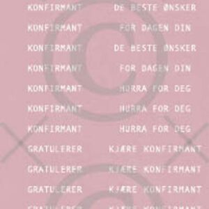 Papirdesign Klistremerke - Konfirmant, Rosa 1