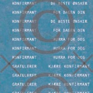 Papirdesign Klistremerke - Konfirmant, Blå 1
