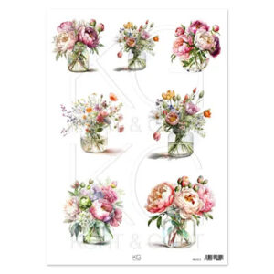 Motivark Blomster 8499 A4