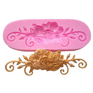Silikon form Rose swirl