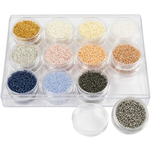 Rocaillesperler- 12 Pk, 1,7 mm, Douche Farger