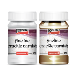 Pentart 2-Component Fineline Crackle Varnish 2 x 100 ml.