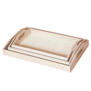 Pentart Serveringsbrett, 3 stk 38 x 26 x 6 cm