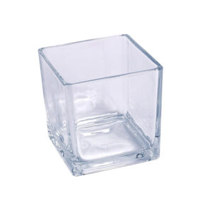 Telysholder glass, 10 x10 x10 cm