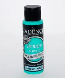 Cadence Hybrid Acrylic for Multisurfaces Semi Matt - H-044, Mint Green 70ml