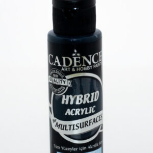 Cadence Hybrid Acrylic for Multisurfaces Semi Matt - H-060, Black 70ml
