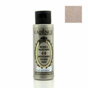 Cadence Waterbased Gilding Metallic Paints - 105, Anthracite Silver 120ml