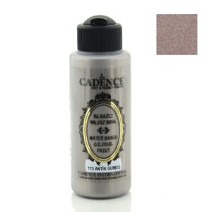 Cadence Waterbased Gilding Metallic Paints - 113, Antique Gumus 120ml