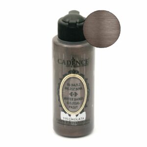 Cadence Waterbased Gilding Metallic Paints - 115, Chocolate 120ml