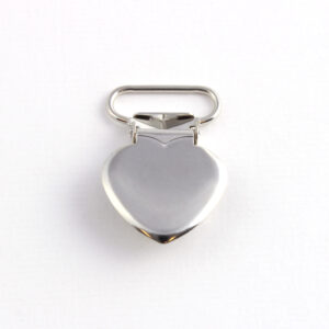 Seleklips Hjerte – 20mm – Blank
