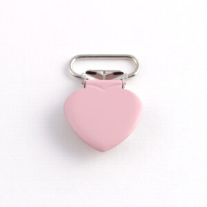 Seleklips Hjerte – 20mm – Rosa