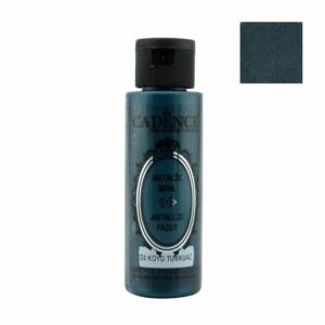 Cadence Metallic Paint - 224 Dark Turquoise, 70ml