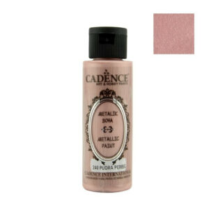 Cadence Metallic Paint - 240 Powder Pink, 70ml