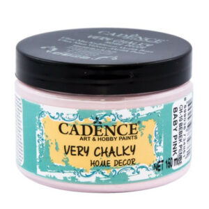 Cadence Very Chalky Home Decor Ultra Matt Velvety Acrylic Paint - CH-10 Baby Pink, 150ml