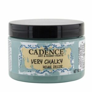 Cadence Very Chalky Home Decor Ultra Matt Velvety Acrylic Paint - CH-36 Green Atlantic, 150ml