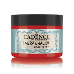 Cadence Very Chalky Home Decor Ultra Matt Velvety Acrylic Paint - CH-58 Country Red, 150ml