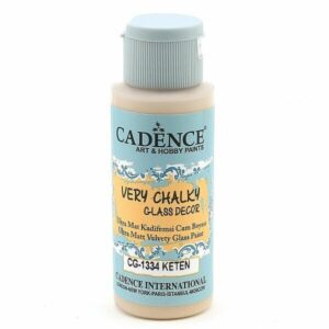 Cadence Very Chalky Glass Decor Ultra Matt Velvety Paint - CG-1334 Linen, 59 ml