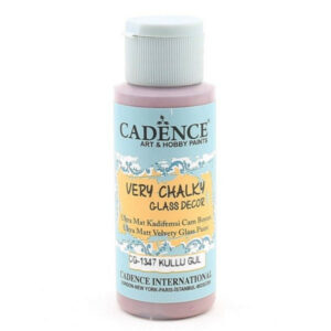 Cadence Very Chalky Glass Decor Ultra Matt Velvety Paint - CG-1347 Ashy Rose, 59 ml