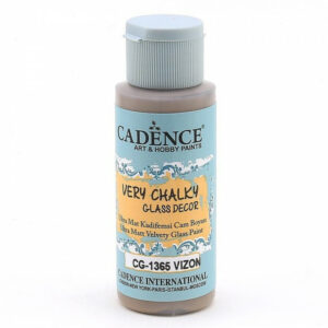 Cadence Very Chalky Glass Decor Ultra Matt Velvety Paint - CG-1365 Mink, 59 ml