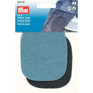Prym Strykelapp Jeans/Denim – 8x9cm 2par – Lys blå/blå