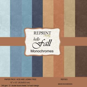 Reprint - Fall Monochromes - 12x12 Blokk