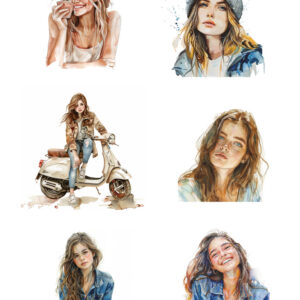 Reprint Cool Girl - A4 klippeark