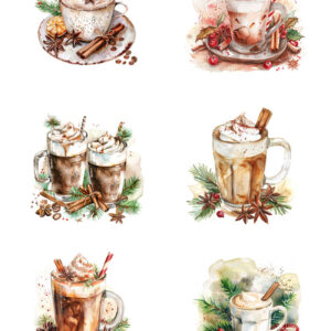 Reprint Christmas Coffe - A4 klippeark