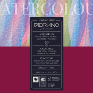 Fabriano Watercolour 200g GF – 20ark – 36x48cm