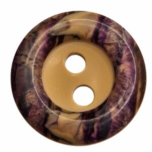 Knapp, 2 hull, 20mm, Lilla