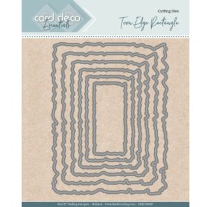 Card Deco Torn Edge Rectangle - Nesting Cutting Dies