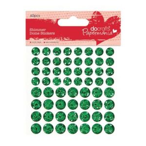Shimmer Dome Stickers (60stk) - Grønn