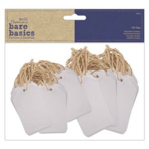 Bare Basics White Tags (100stk)