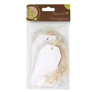 Kraft Gift Tags - Hvit (20pk)