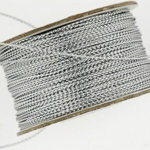 Sølvsnor 0,5mm. rund